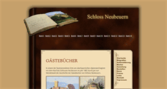 Desktop Screenshot of gaestebuecher-schloss-neubeuern.de