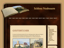 Tablet Screenshot of gaestebuecher-schloss-neubeuern.de